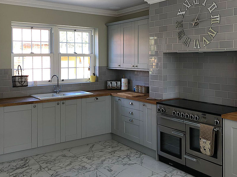 Farmhouse kitchen installation, Braintree