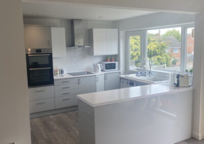 Merging a kitchen and dining room, Hawkes Road, Coggeshall
