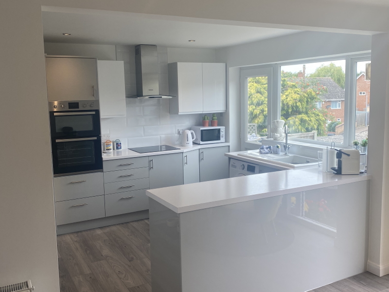 Merging a kitchen and dining room, Hawkes Road, Coggeshall